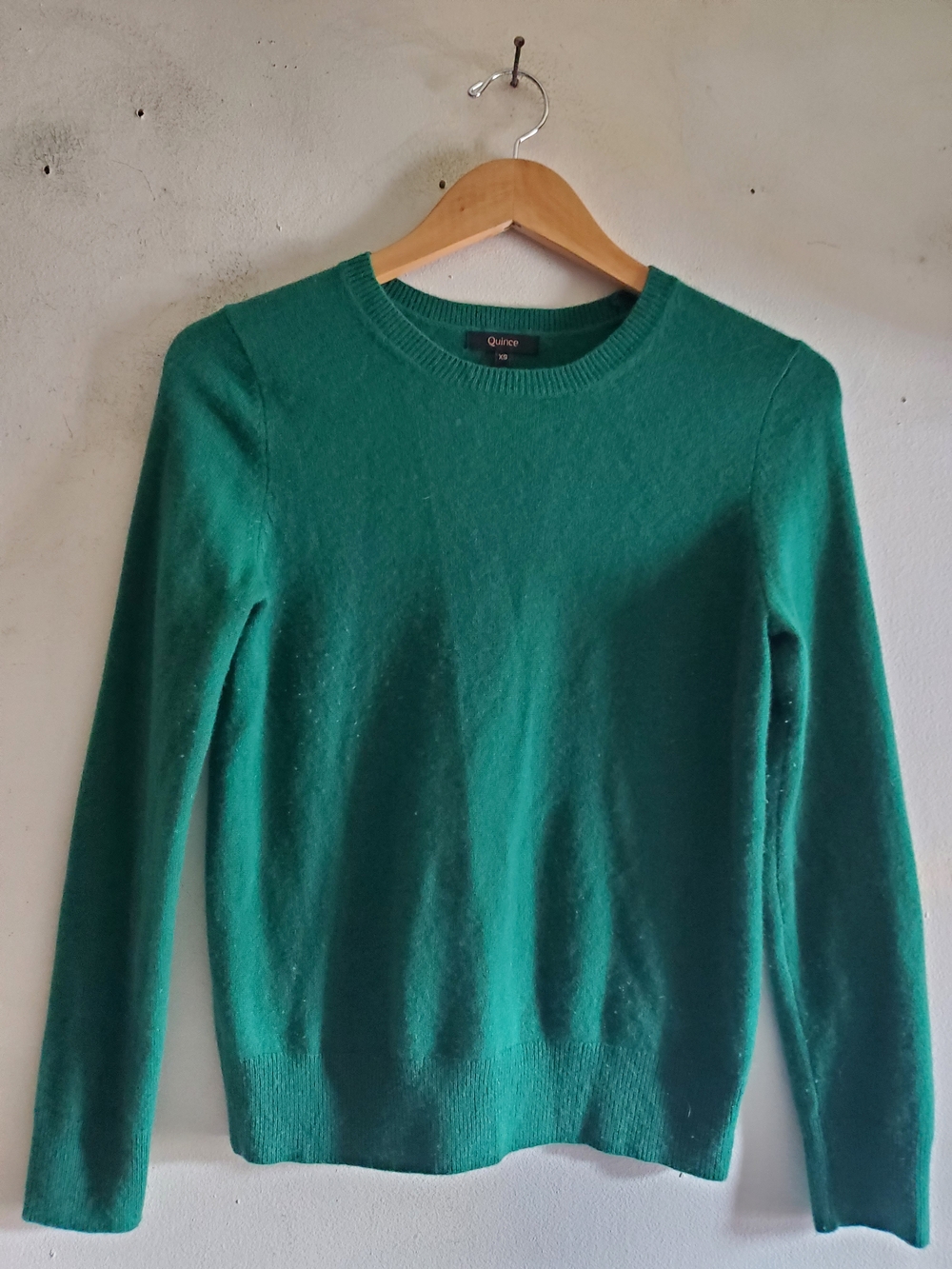Quince Mangolian Cashmere Crewneck  Sweater Everglade Suze XS. - Picture 3 of 10